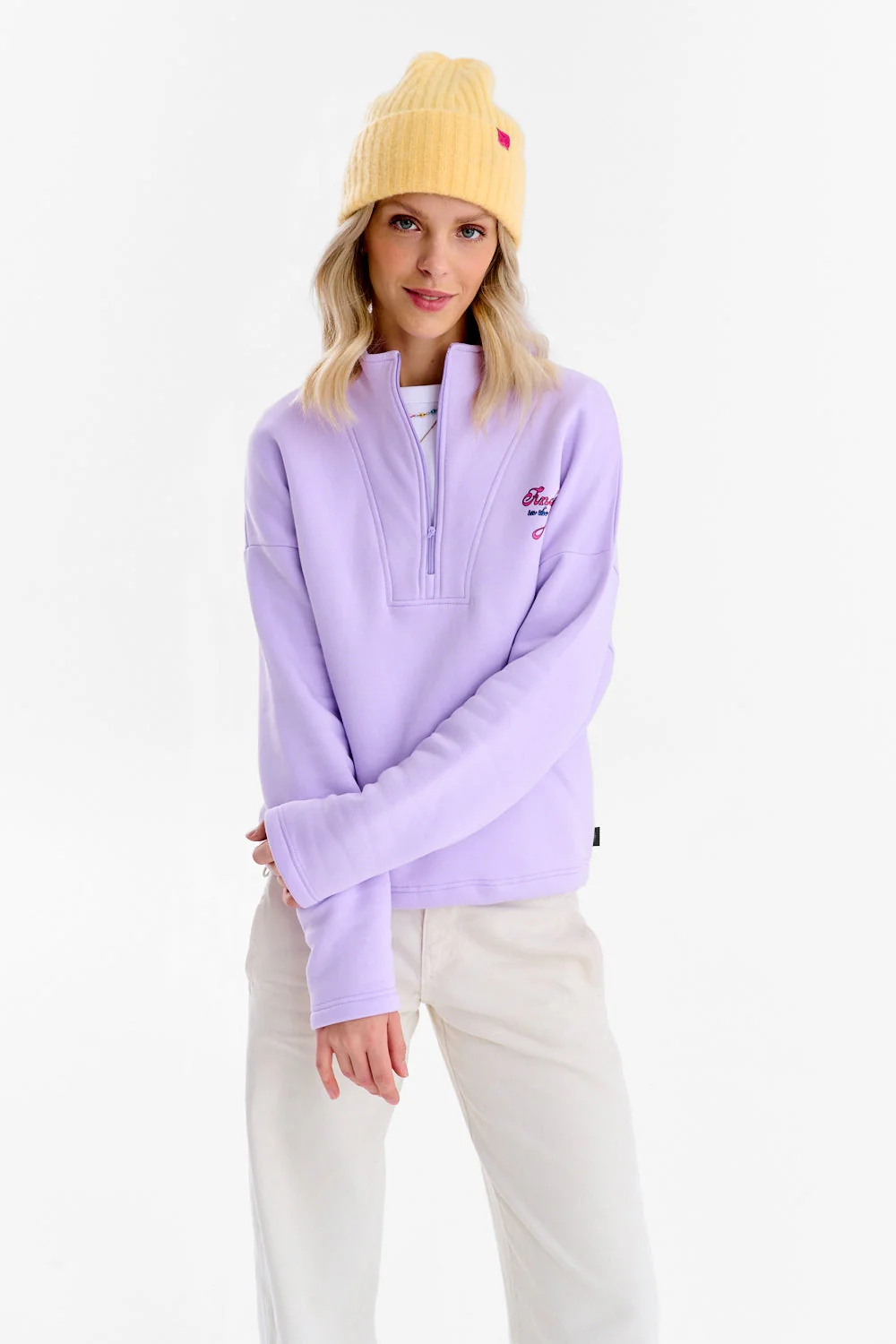 Half-zip sweatshirt with birds - Image 4